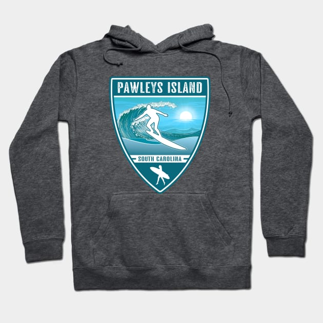 Surf Pawleys Island South Carolina Hoodie by Jared S Davies